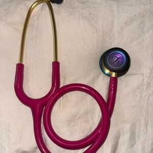 3M Littmann Classic III Monitoring Stethoscope 27" 5806 Raspberry/Rainbow Finish